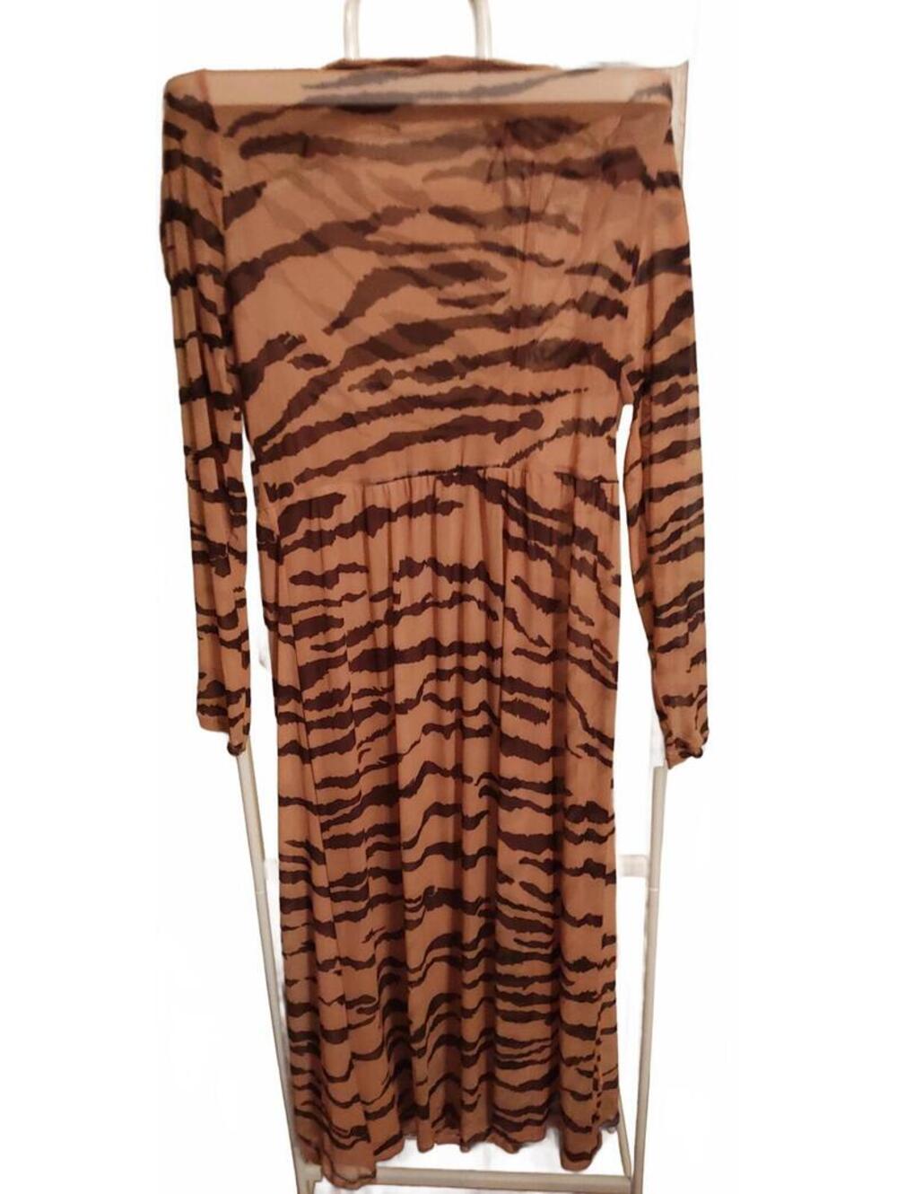Animal Print L dress - Wild Fable - sheer with slip EUC